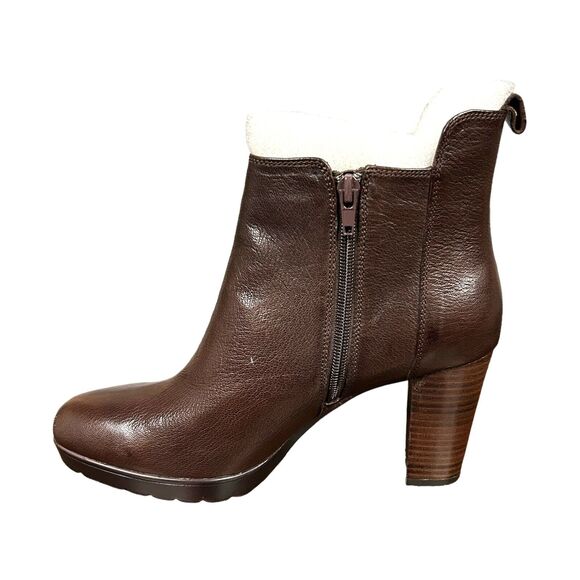 Bella Vita Womens US 9 Zana Heeled Ankle Boot Brown Leather Classic BRAND NEW - Picture 3 of 5